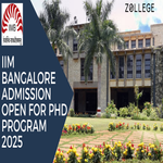 IIM Bangalore Admission Open For PhD Program 2025